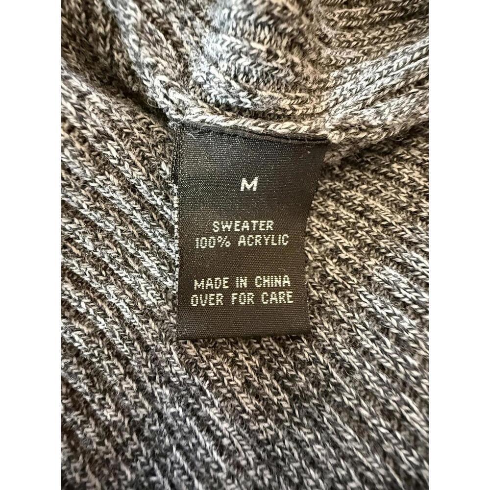 B. Wear Sweater Tunic Womens Medium Gray Cowl Neck Short Sleeve Pullover Knit - Picture 7 of 8